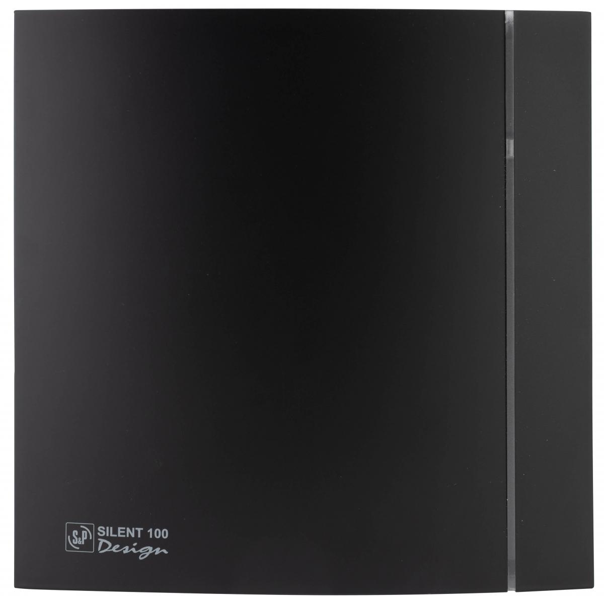 Extractor de banho SILENT-100 CZ Design 4C Preto com referência 5210607400 à marca SOLER & PALAU