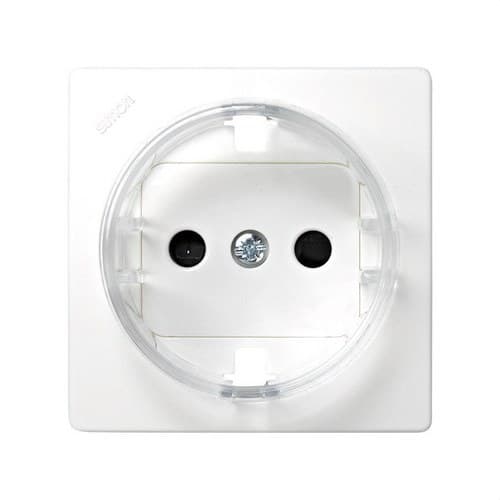 Cover with Safety Device for White Schuko Socket Base Simon 73 Loft with reference 73041-60 from the brand SIMON