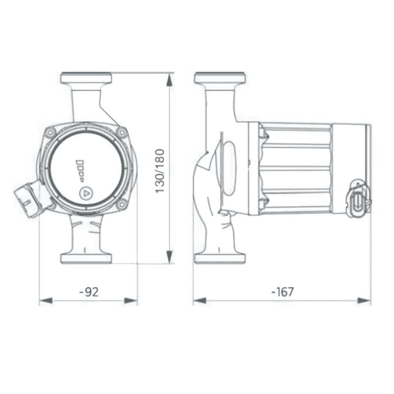 Bomba circuladora Ebara EGO W1 25/60-180 230W com referência 1576000361 à marca EBARA