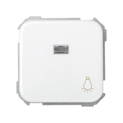 Botão com gravação luz luminosa incorporada e sistema de ligação rápida branco Simon 31 com referência 31661-30 à marca SIMON