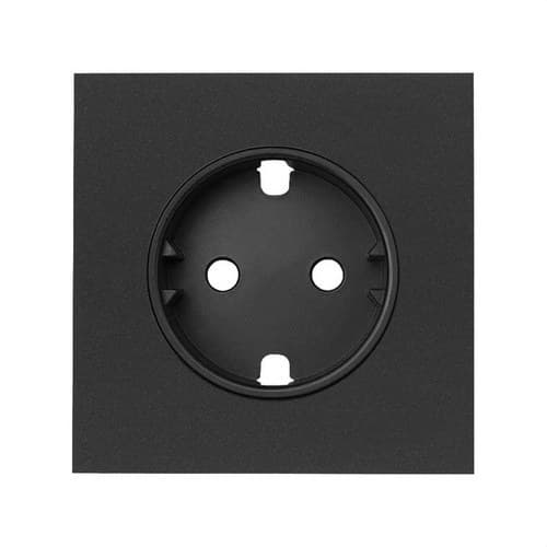 Cover for Simon 100 Schuko socket base matte black with reference 10000041-238 from the brand SIMON