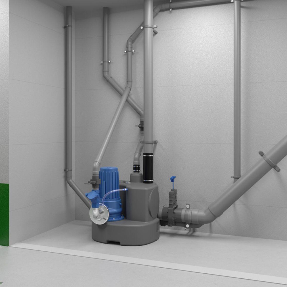 Estação de bombeamento trifásica SFA Sanicubic 1 GR SE71.1 T com referência 04CUB1GR11T à marca SFA SANITRIT