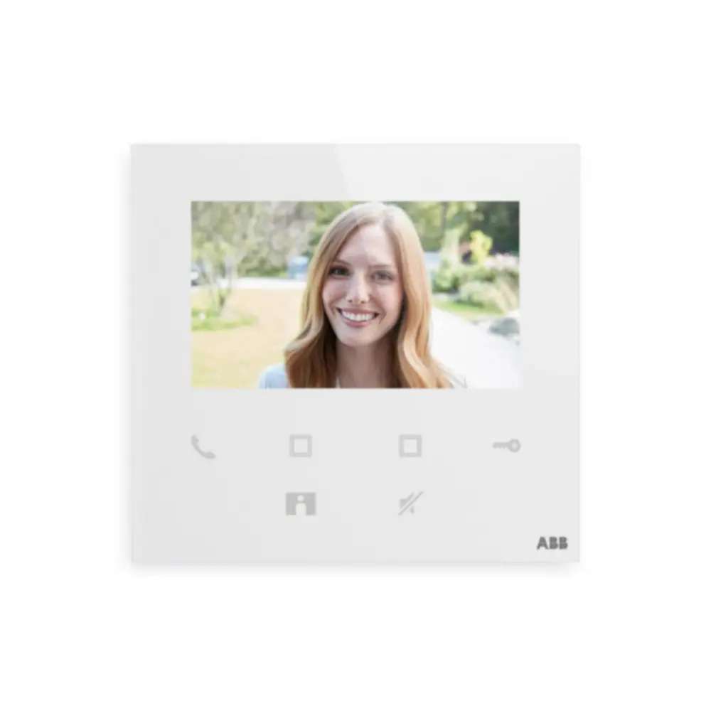Monitor a cores de 4,3" com WiFi Niessen ABB W2256 branco com referência W2256 BL à marca NIESSEN