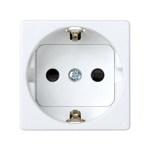 Base de tomada schuko 16 A 250V com dispositivo de segurança e ligação por parafuso branco Simon 27 Play com referência 27472-65 à marca SIMON