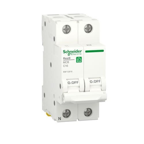 Resi9 Circuit Breaker 1P+N 16 A 6000 A 230 V with reference R9F12616 from the brand SCHNEIDER ELECTRIC