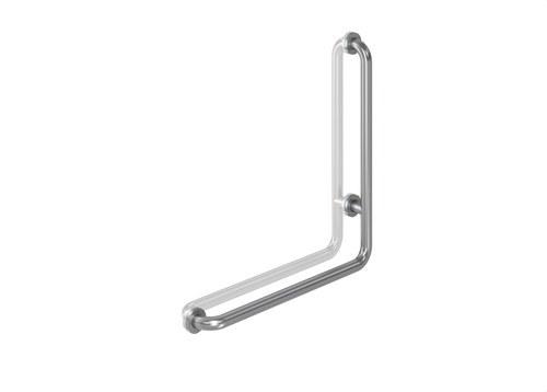 Barra de apoio de ângulo de 90º 600x600mm inox acetinada com referência GW11 17 04 01 à marca GENWEC