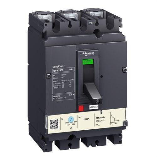 Disjuntor Easypact CVS250F TM250D 3P/3R com referência LV525333 à marca SCHNEIDER ELECTRIC