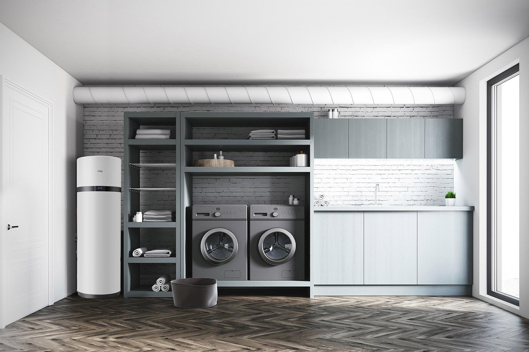 Bomba de calor para AQS com wifi Ferroli EGEA TECH LT 260 litros com referência 2CP0025F à marca FERROLI