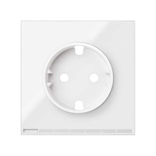Simon iO Cover for Schuko Socket Base Glossy White Simon 100 with reference 10002041-130 from the brand SIMON