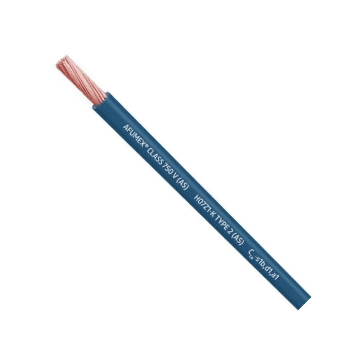 Cabo Afumex H07Z1-K AS 750 1x2.5mm2 azul - Caixa de 200 metros com referência 20193984 à marca PRYSMIAN
