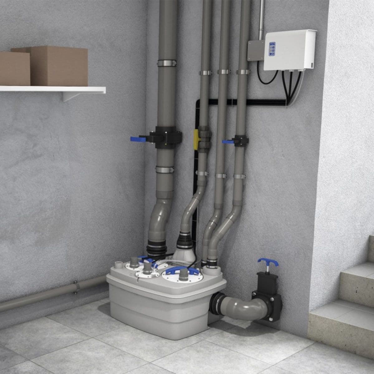 SFA Sanicubic 2 Pro Smart Brushless Pumping Station with reference R4BLDCIP68NM from the brand SFA SANITRIT
