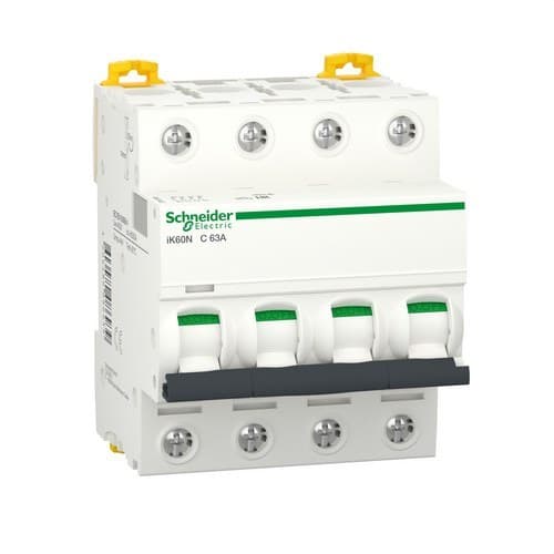 IK60N Circuit Breaker 4P 63A Curve C 6kA with reference A9K24463 from the brand SCHNEIDER ELECTRIC