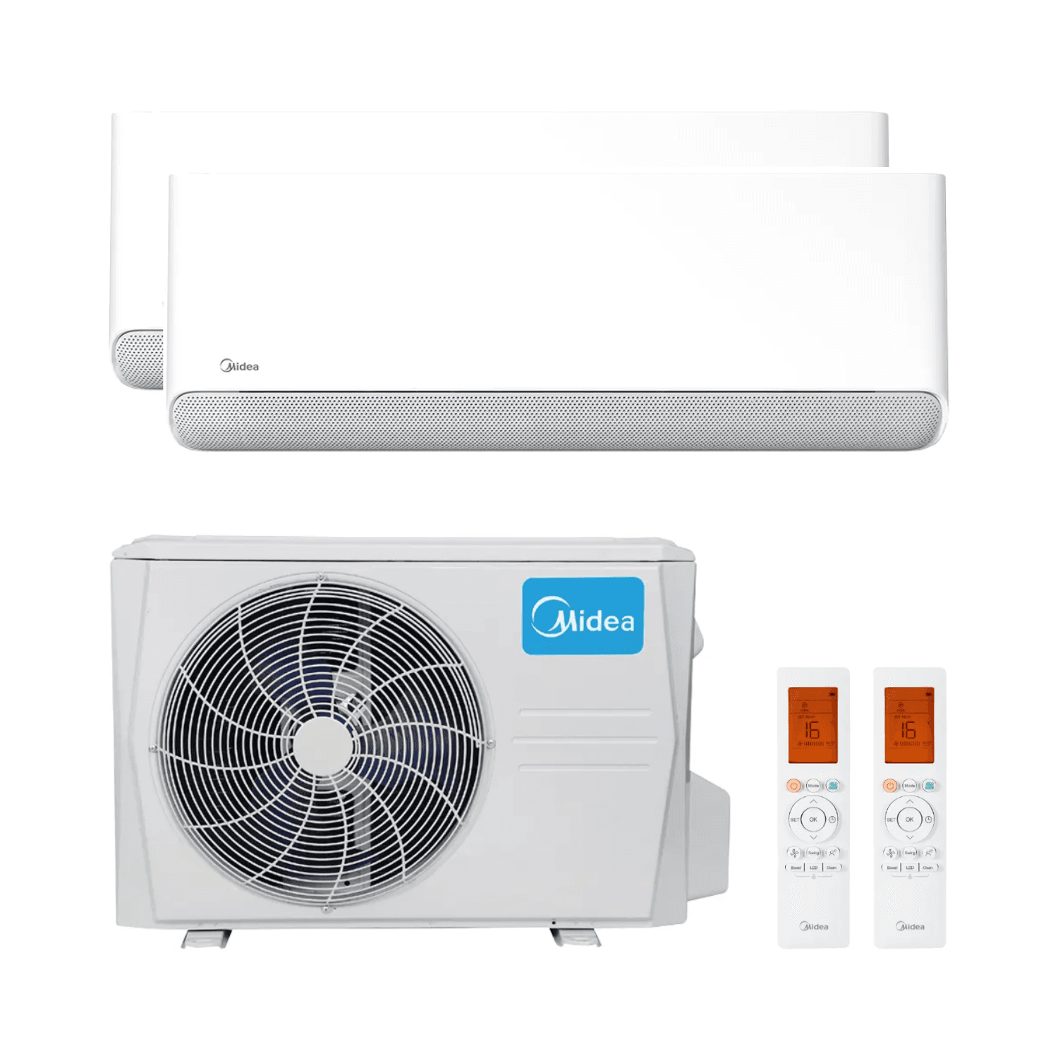 Ar-condicionado 2x1 com Wi-Fi Midea Breezeless E 2,6 kW 9000 BTU com referência BREEZELESS09+09 à marca MIDEA