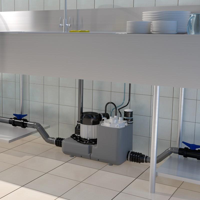 Bomba de evacuação SFA SANICOM 1 para águas cinzentas de uso intensivo com referência 04COM1M à marca SFA SANITRIT