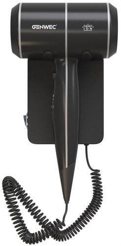 Secador de cabelo iónico "BISE" 1800W preto mate com referência GW02 08 01 03 à marca GENWEC