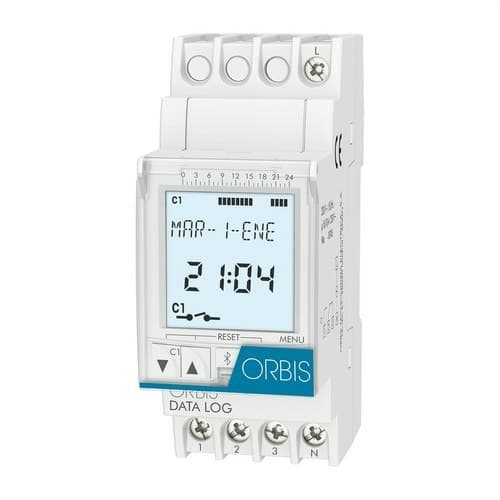 Interruptor horário digital DATA LOG 230V com referência OB174012 à marca ORBIS