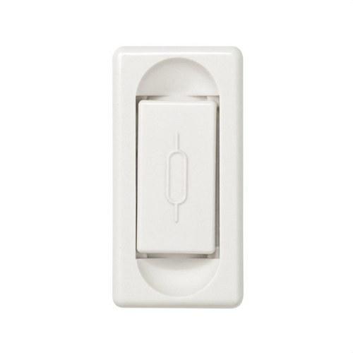 Base porta-fusíveis de meio elemento para fusíveis cilíndricos 16A 250V e de tamanho 5x20mm branco Simon 27 Play com referência 27000-34 à marca SIMON