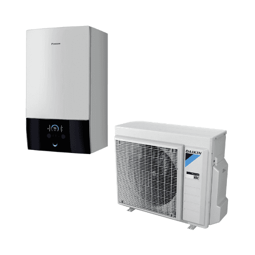 Conjunto aerotérmico mural Daikin Altherma 3 Bibloc 6 kW com referência EHBX08E6VERGA06EVH à marca DAIKIN