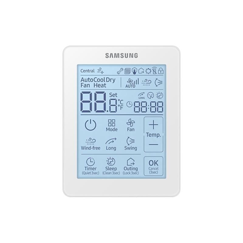 Controlador com fio tátil Samsung para ar condicionado com referência MWR-SH11N à marca SAMSUNG
