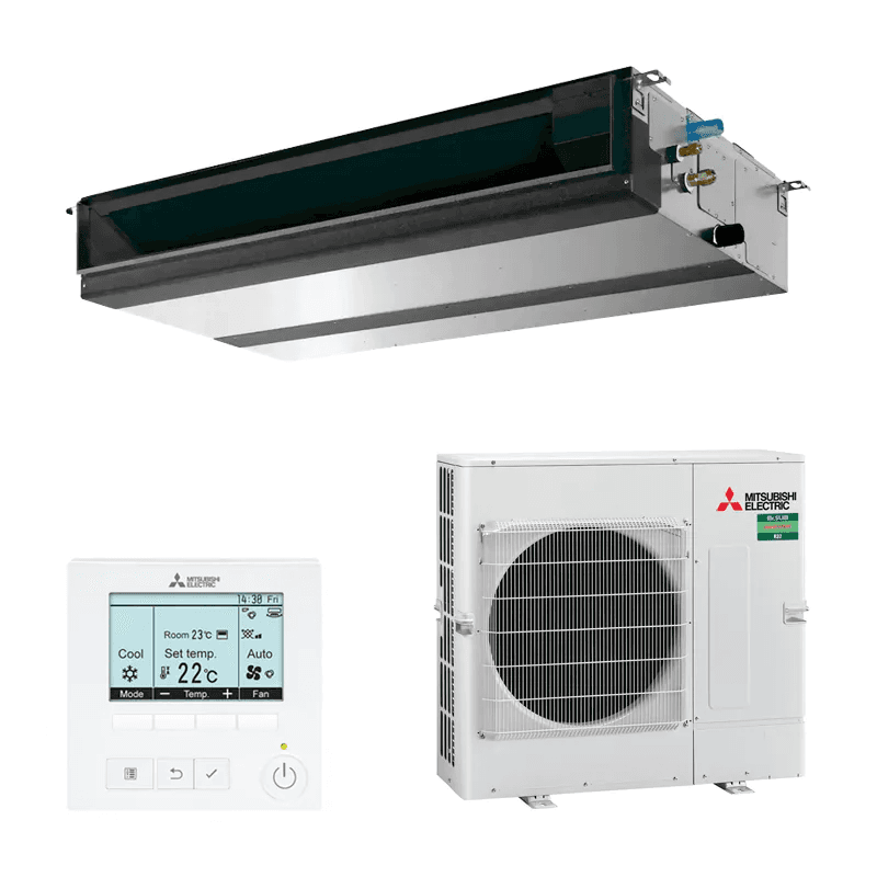Ar condicionado duto Mitsubishi Electric MGPEZ-125VJA 12,1 kW 41000 BTU com referência MGPEZ-125VJA à marca MITSUBISHI