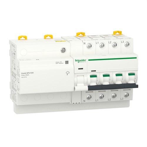 Limitador de sobretensões transitórias e permanentes IGA Acti9 Combi SPU 3P+N 63A com referência A9L20763 à marca SCHNEIDER ELECTRIC